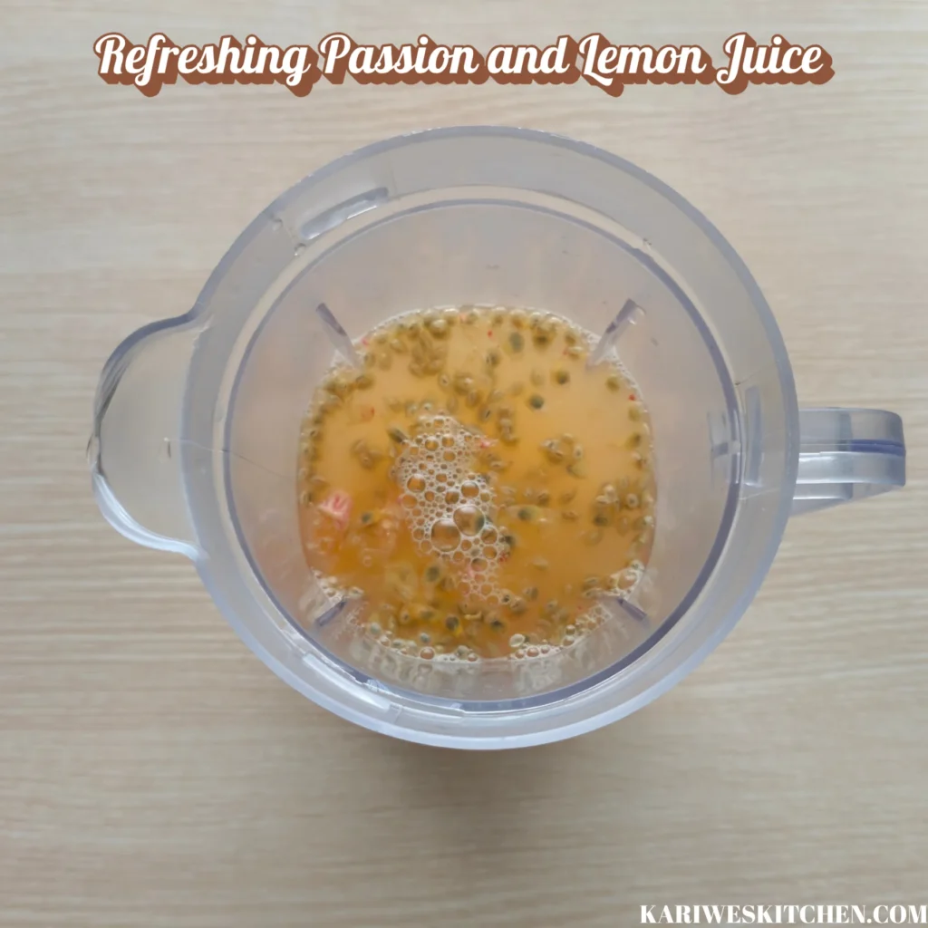 Refreshing Passion and Lemon Juice Recipe Refreshing Passion and Lemon Juice: The Homemade Drink That Brings Sunshine to Every Sip