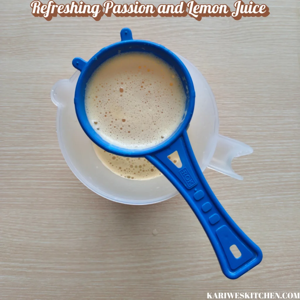 Refreshing Passion and Lemon Juice Recipe Refreshing Passion and Lemon Juice: The Homemade Drink That Brings Sunshine to Every Sip
