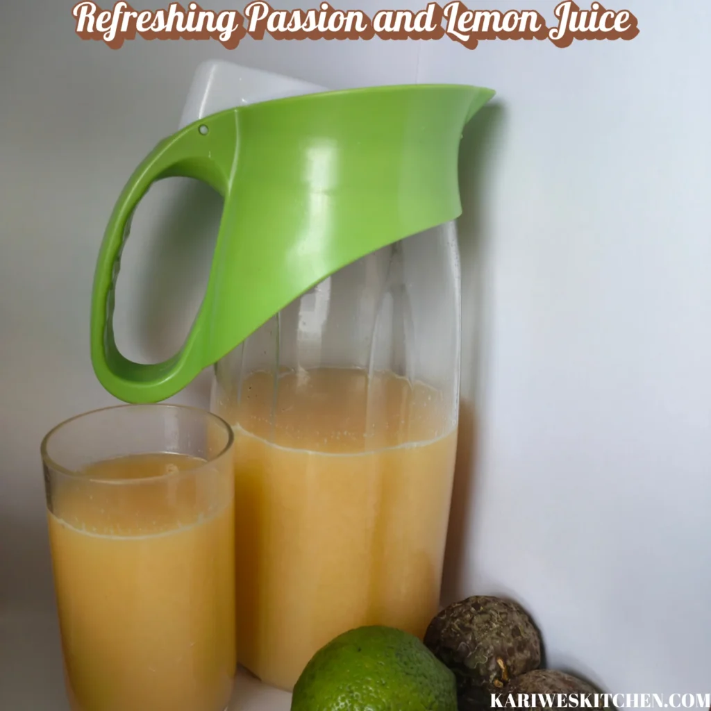 Refreshing Passion and Lemon Juice Recipe Refreshing Passion and Lemon Juice: The Homemade Drink That Brings Sunshine to Every Sip