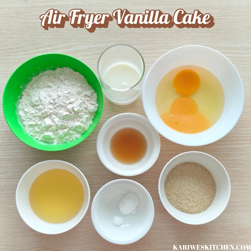 Easy Air Fryer Vanilla Cake Recipe Air Fryer Vanilla Cake Recipe: A Simple, Soft and Delicious Cake